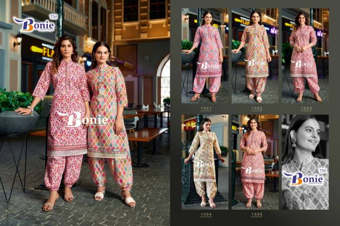 Bonie Heera Fancy Chiken Kurti With Afghani Pant Collection

